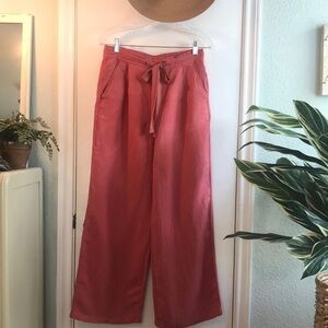 Philosophy Wide Leg Linen Pull Up Pants Size Small